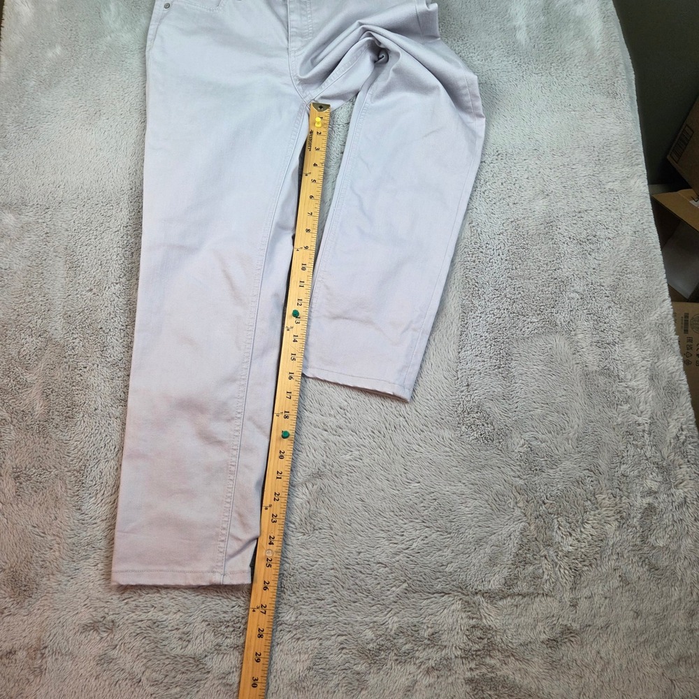 Talbots Cotton Blend Slim Ankle Pants Womens Sz 8 Flawless Five-Pocket Gray Blue - Picture 6 of 9